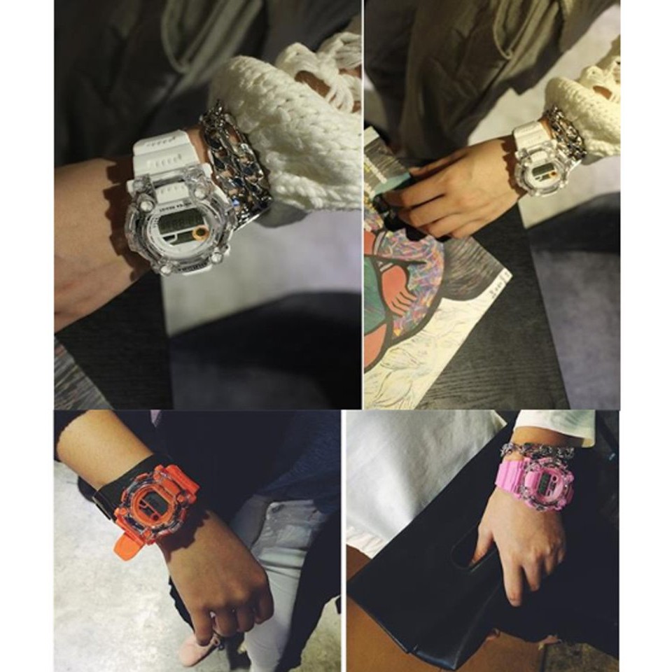 ĐỒNG HỒ THỂ THAO NAM NỮ SHHORS MOON TIDE VIỀN TRONG SUỐT D333