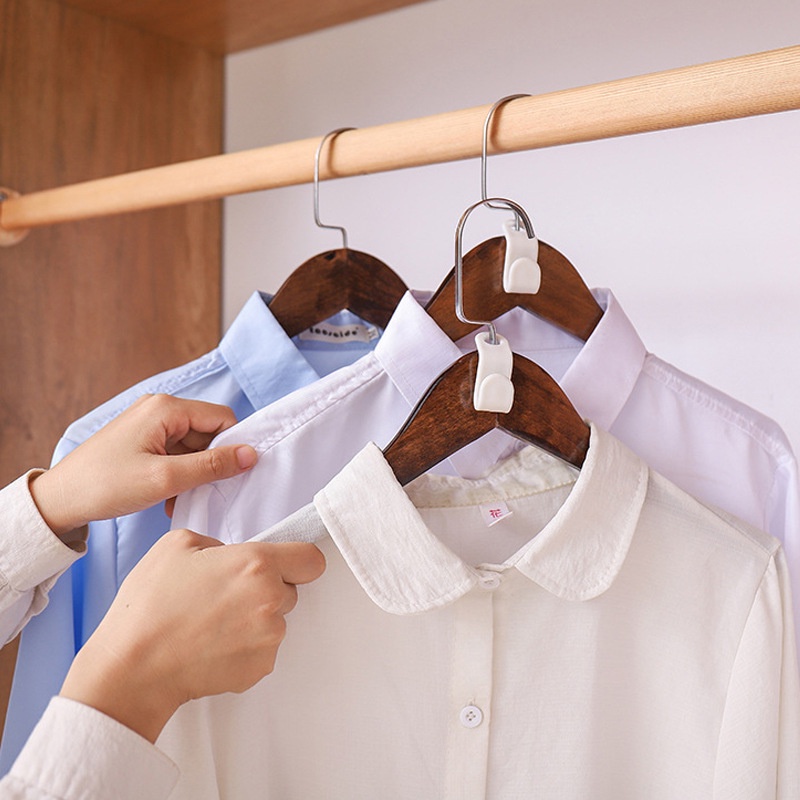 Đầu Nối Móc Treo Quần Áo Bằng Nhựa Đa Năng Tiết Kiệm Không Gian Tiện Lợi