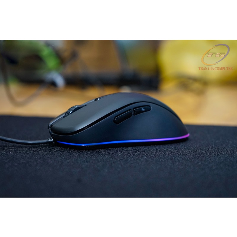 [Tặng Bàn Di ESP100] Chuột Game Dareu EM908 RGB Black - Hàng chính Hãng