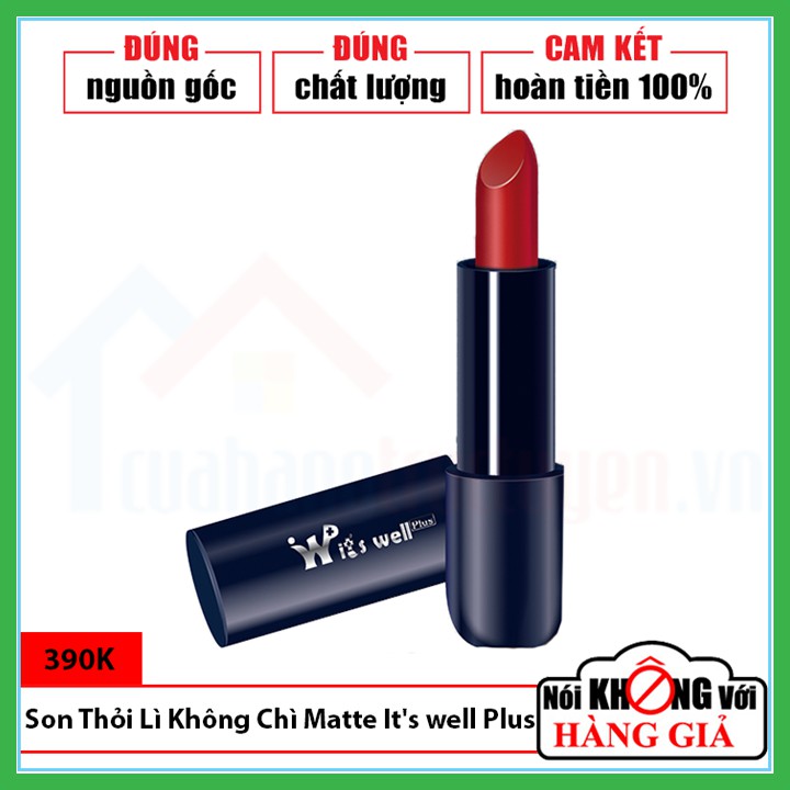 [CHÍNH HÃNG] Son Thỏi Lì Matte It's well Plus Hàn Quốc | Lì Màu | Lâu Lôi | Lên Màu Môi Tự Nhiên | Không Chì | Dưỡng Ẩm | BigBuy360 - bigbuy360.vn
