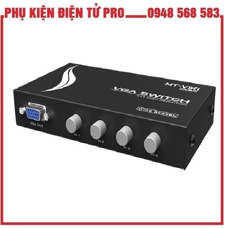 Bộ Gộp Vga 4 Vào 1 Ra Av Mt-Viki