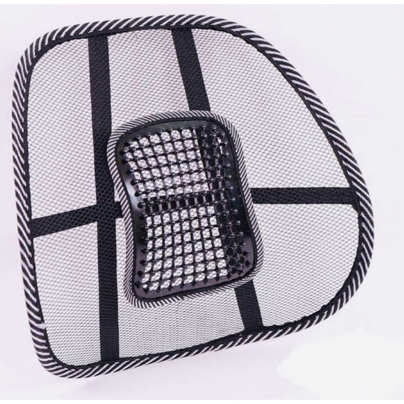 Tấm lưới ghế tựa lưng ghế văn phòng, xe ôtô - 41cm hỗ trợ chống gù lưng, đai co giãn. | BigBuy360 - bigbuy360.vn