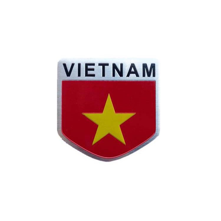 Logo Kim Loại Cờ Việt Nam 3D Dán Xe ô Tô MS-123- phụ kiện ô tô