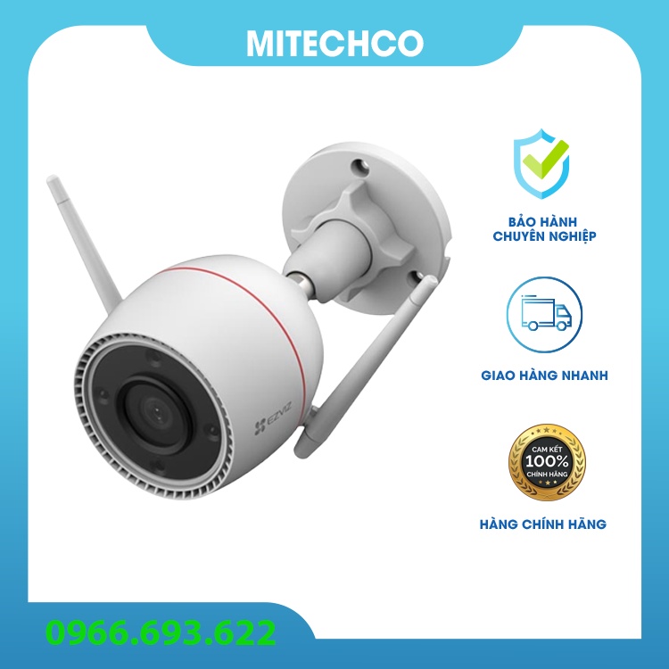 Camera Wifi không dây ngoài trời EZVIZ C3TN độ phân giải 3MP nói chuyện 2 chiều, bảo hành 24 tháng