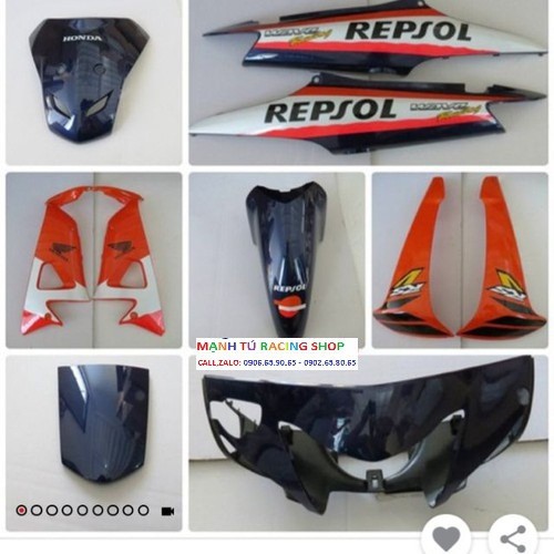 DÀN ÁO WAVE CHÍNH HÃNG HONDA MÀU CAM
