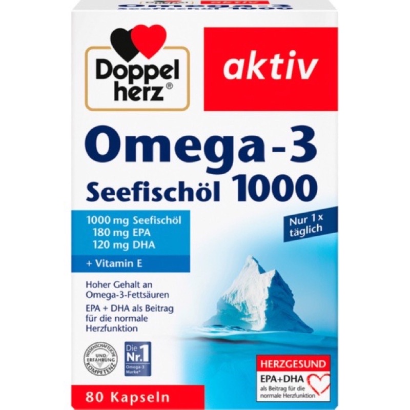 Viên dầu cá Doppelherz Omega 3 1000(Nội Địa Đức)