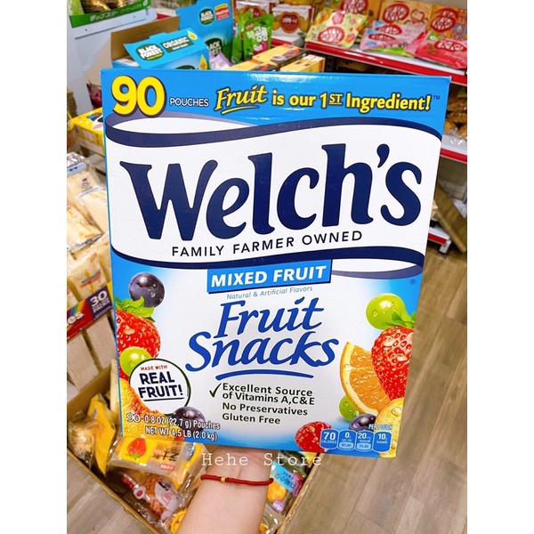 Kẹo dẻo trái cây Welch's Mỹ