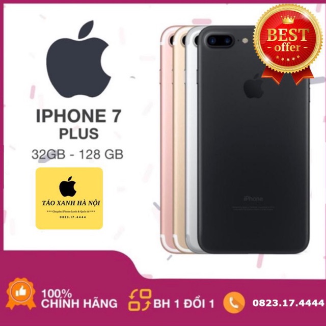 Điện thoại iphone 7plus lock 32g fix lỗi dùng 100% như máy quốc tế