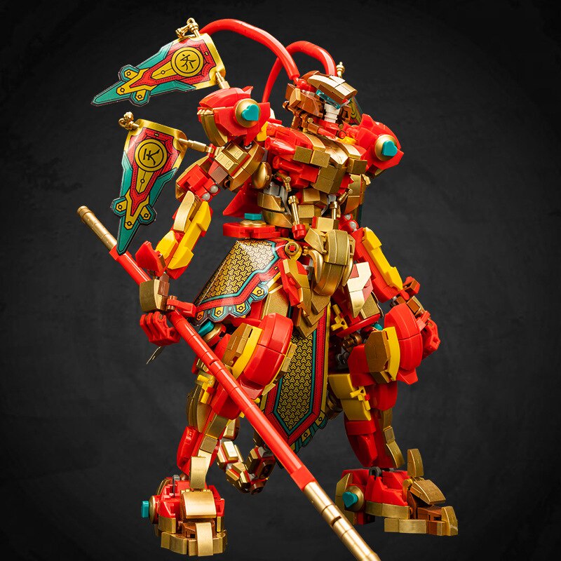 Mẫu Lắp Ráp mô hình 61001 Monkey King Wukong Mecha 1288pcs