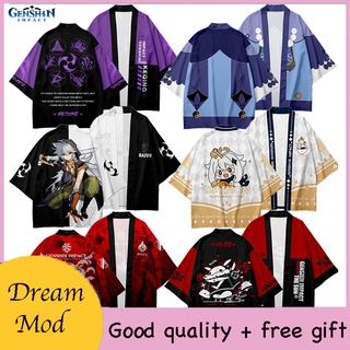 Áo khoác kimono tay ngắn in họa tiết 3D thời trang độc đáo cho nam nữ