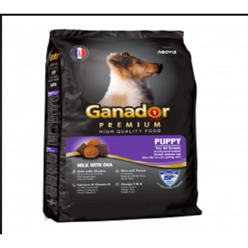 Thức ăn cho chó con Ganador - Ganador vị sữa và DHA 400g
