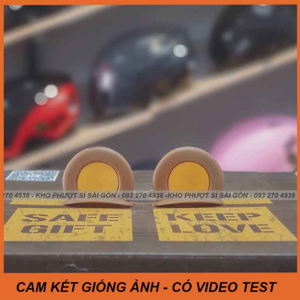 BST phụ kiện tai gấu gắn mũ bảo hiểm bằng nhựa kèm keo - Tai gấu gắn nón bảo hiểm phượt