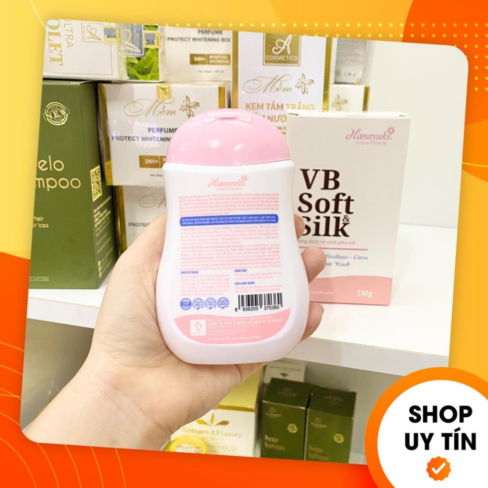 Dung dịch vệ sinh Hanayuki màu hồng VB Soft Silk - ddvs Hana phiên bản mới