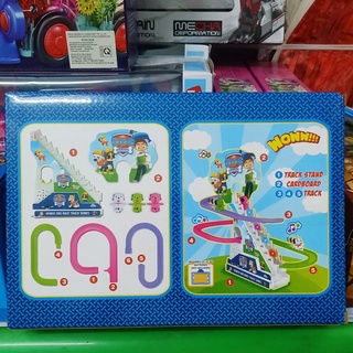 Đồ chơi chó cứu hộ, xe lửa thomas cầu trượt leo thang