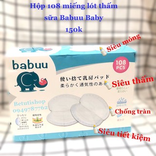 miếng lót thấm sữa Babu NHật Bản ( hộp 24 và 108 miếng )