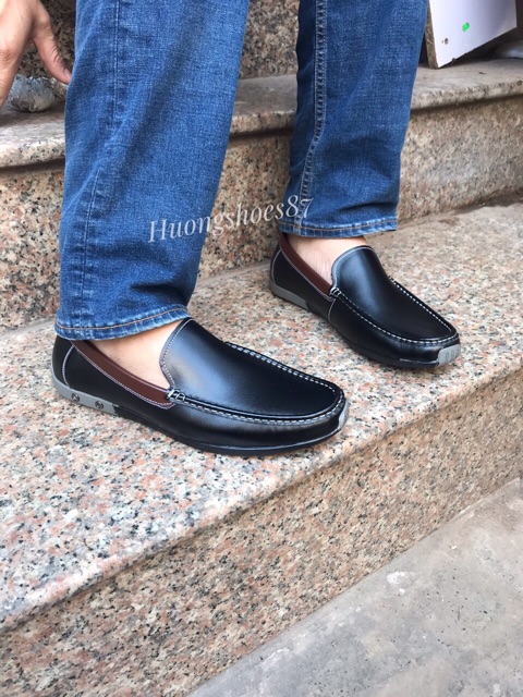[NHẬP HUONV1 GIẢM 30k ]- Giày Lười Nam Da Bò - Bảo hành 12 tháng. | BigBuy360 - bigbuy360.vn