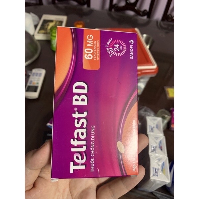 Telfast HD vỉ 10 viên 60mg/180 mg