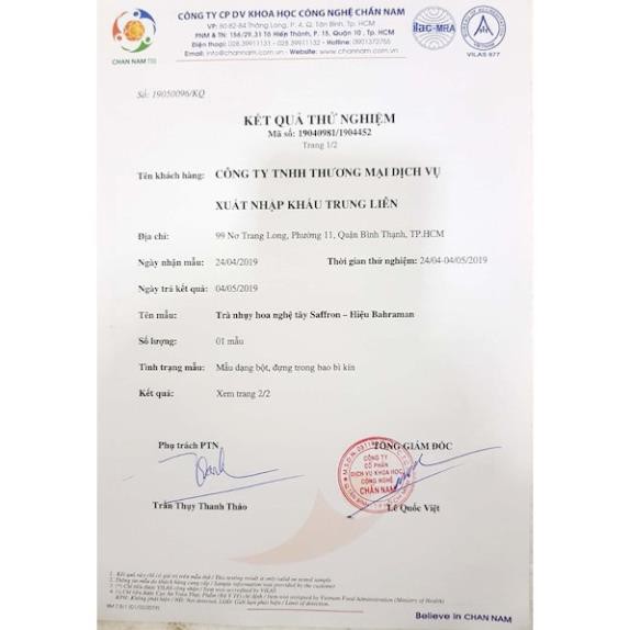 Nhụy hoa nghệ tây Bahraman super negin - Saffron super negin Bahraman
