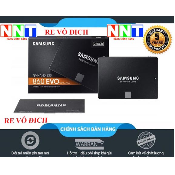 ( tặng Cáp Sata 3 hoặc Caddy ) Ổ cứng SSD Samsung 860 Evo 250GB 2.5-Inch SATA III-box Anh, hàng chính hãng AMC | BigBuy360 - bigbuy360.vn