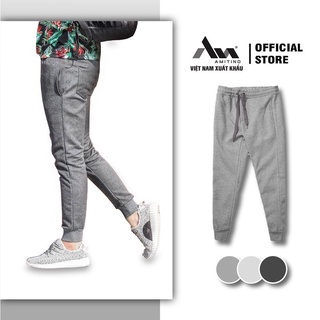 Quần nỉ da cá Amitino Jogger nỉ nam cao cấp ấm áp