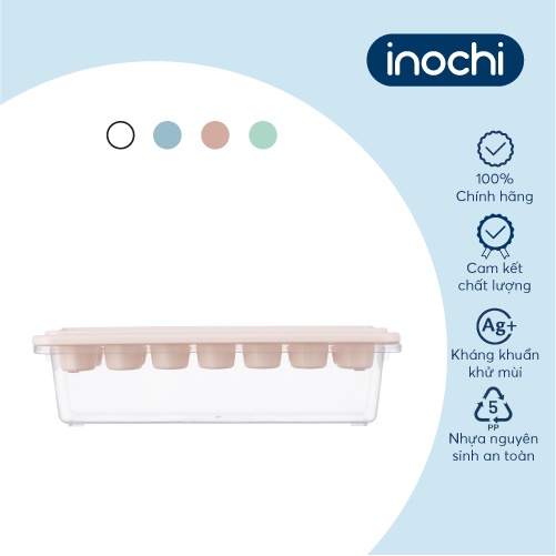 Khay đá sáng tạo Inochi 21 viên inochi màu Trắng ngọc/Xanh bạc hà/Xanh nhạt/Hồng nhạt