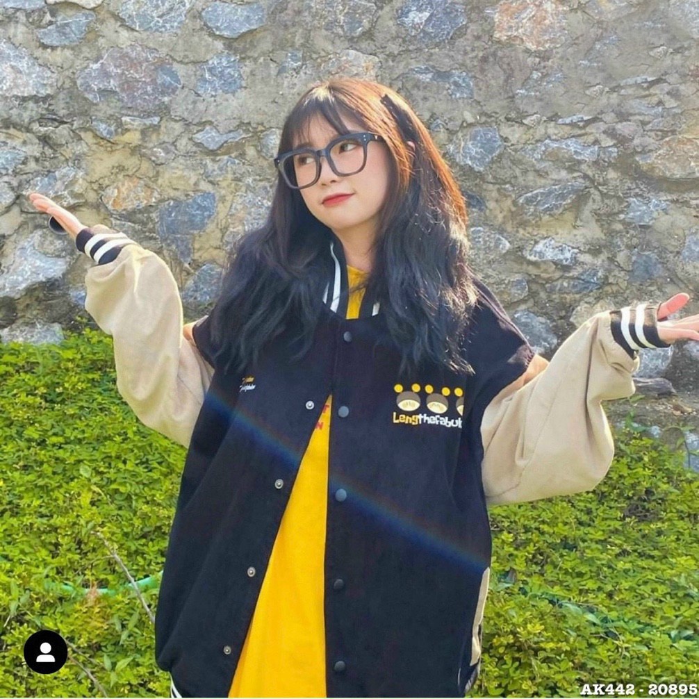 Áo khoác nỉ bomber unisex ong vàng thể thao cá tính