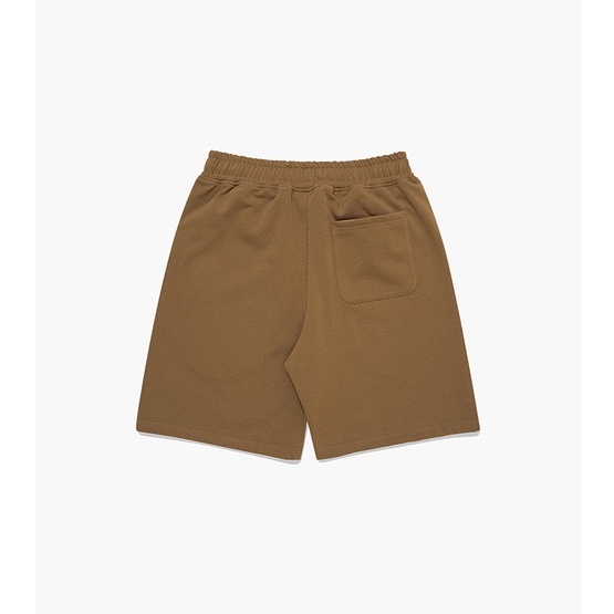 OWL BRAND ® JOGGER LOGO SHORT - Quần short nỉ thun màu nâu