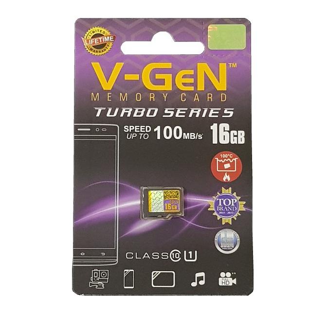 Thẻ nhớ Micro SD VGEN 16GB CLASS 10 TURBO | Microsd HC V-GEN 16GB Classic10