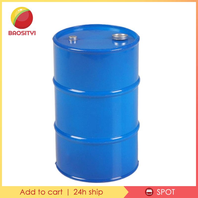 Phụ Kiện Thùng Dầu Bằng Nhựa Màu Xanh Dương Cho Mô Hình Xe Điều Khiển Từ Xa 1: 10