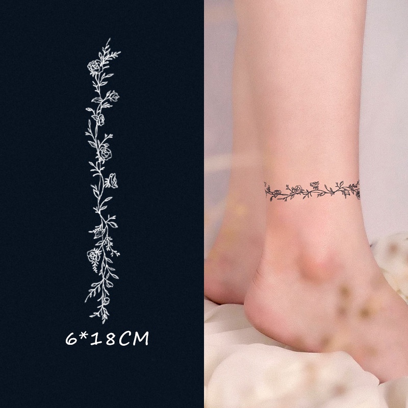 Hình Xăm Dán Tạm Thời Hình Hoa Chống Thấm Nước