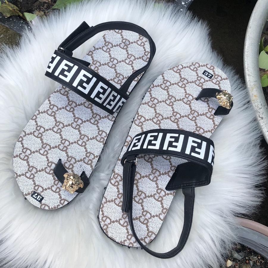 Sandal đồng nai dép quai hậu nam và nữ đế kem mờ gg size từ 35 nữ đến 42 nam