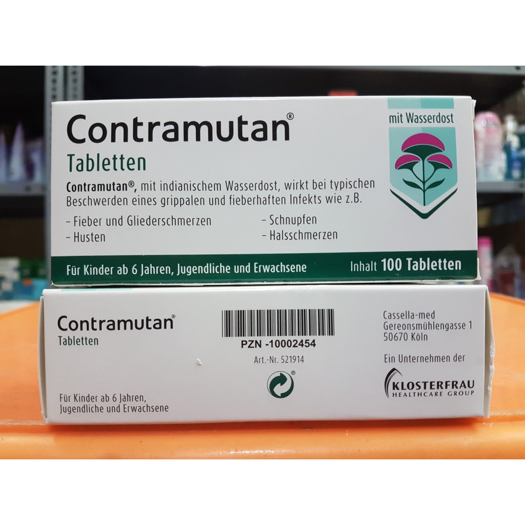 Contramutan hộp 100 viên của Đức