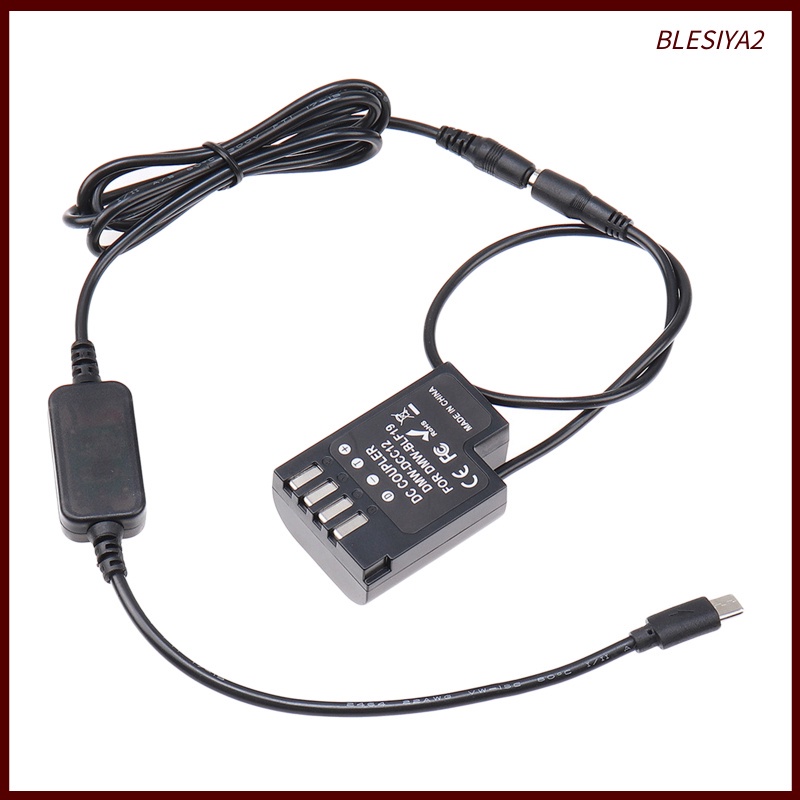 Cáp Pin Chuyển Đổi USB-C Sang DMW-BLF19 DCC12 GH3 GH4 GH5 GH5S 2 Cái