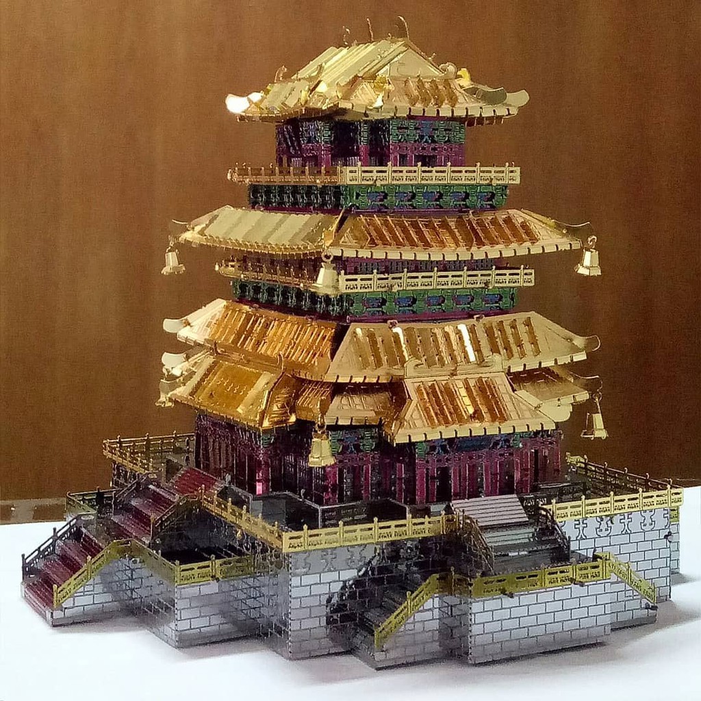 Mô Hình Lắp Ghép 3D Kim Loại Tự Ráp Piececool Lầu Quán Tước - Chưa Lắp