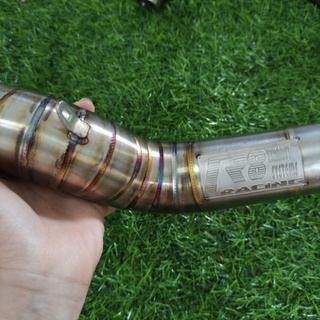 Cổ pô R8 Racing 2 khúc Raider 28mm
