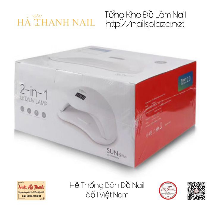 [ Bảo Hành 6 Tháng ] Máy Hơ Gel Sun5plus Tem Xanh UV Led 48w 36 Bóng