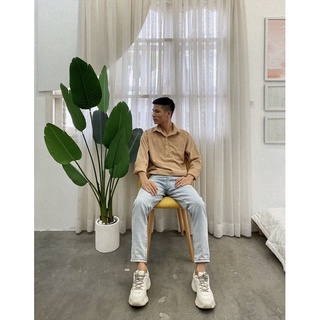 Jean OAO form ôm kèm xích màu xanh bạc