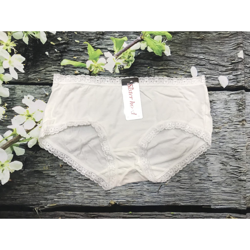 Quần lót nữ cotton, chip viền ren dành cho vòng 3 nhỏ Thái Lan Sister Hood 551, Leblur | BigBuy360 - bigbuy360.vn