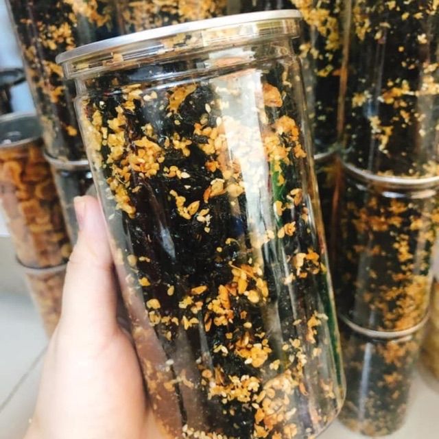 Hủ 150gram rong biển cháy tỏi