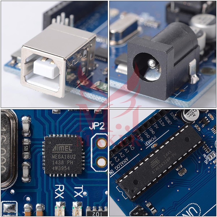 Bo mạch Arduino Uno R3 kèm cáp USB