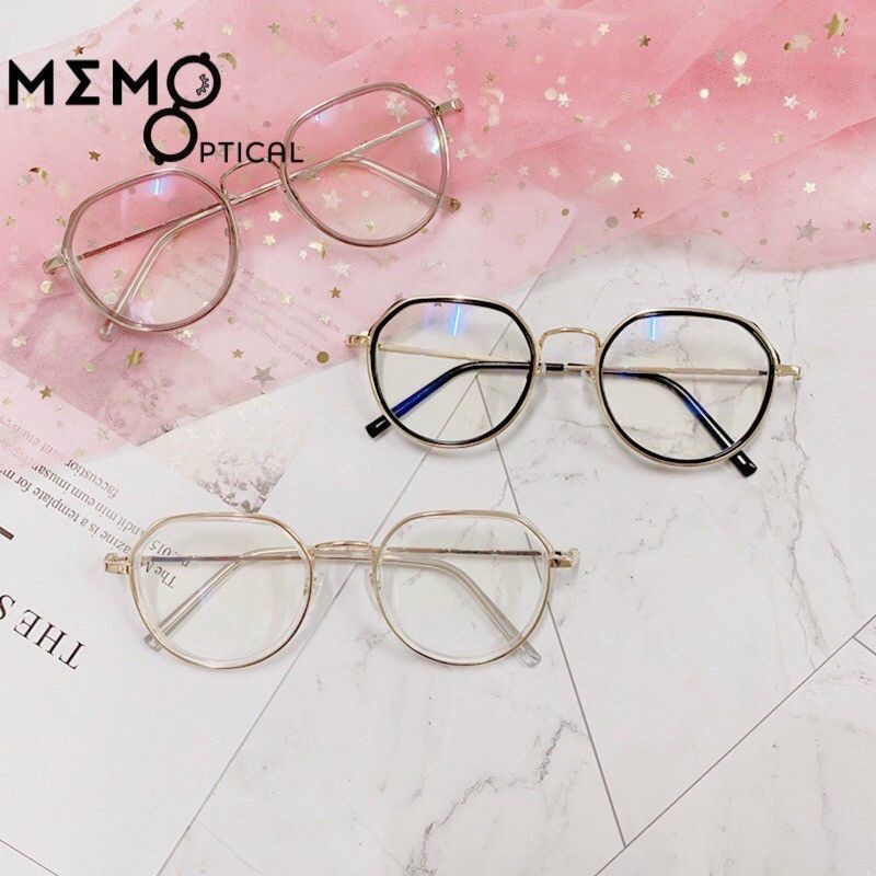 Kính oval ngố loại 1 gọng kim loại viền | BigBuy360 - bigbuy360.vn