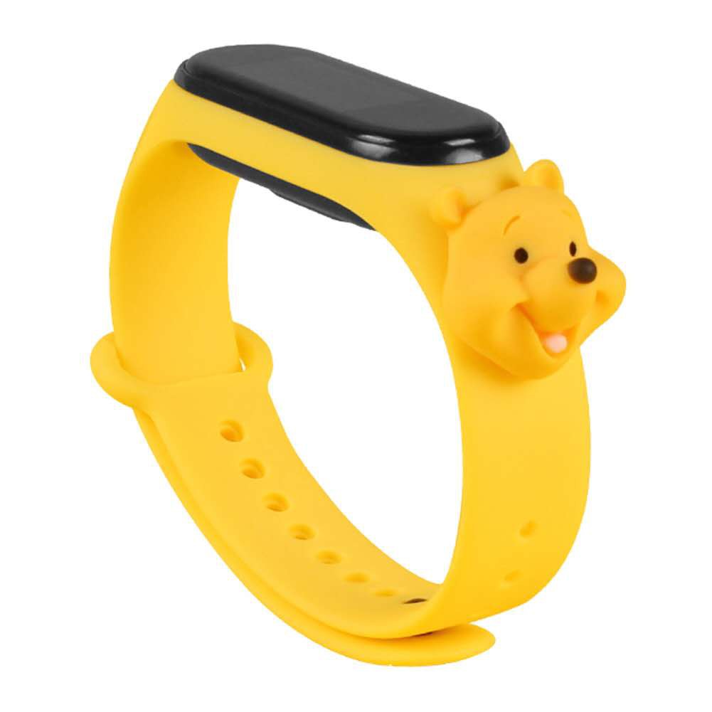 Đồng hồ điện tử LED cảm ứng chống nước dây đeo silicon hoạt hình Mickey Pikachu 18 kiểu tùy chọn