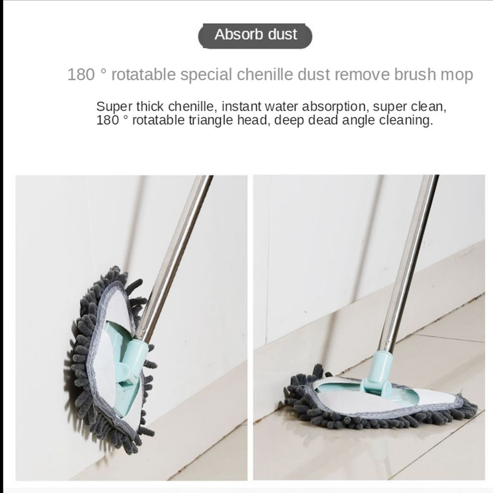 Đầu bông lau nhà hình tam giác bằng vải đa năng thay thế tiện dụng dành cho cây lau nhà