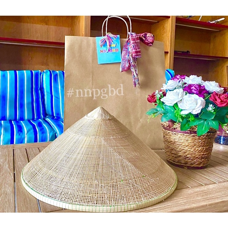 NÓN KHUNG LƯỚI NAN TRE ĐAN NAN LÁ THƯA CHỤP ẢNH ÁO DÀI NGỰA PHÚ GIA BÌNH ĐỊNH