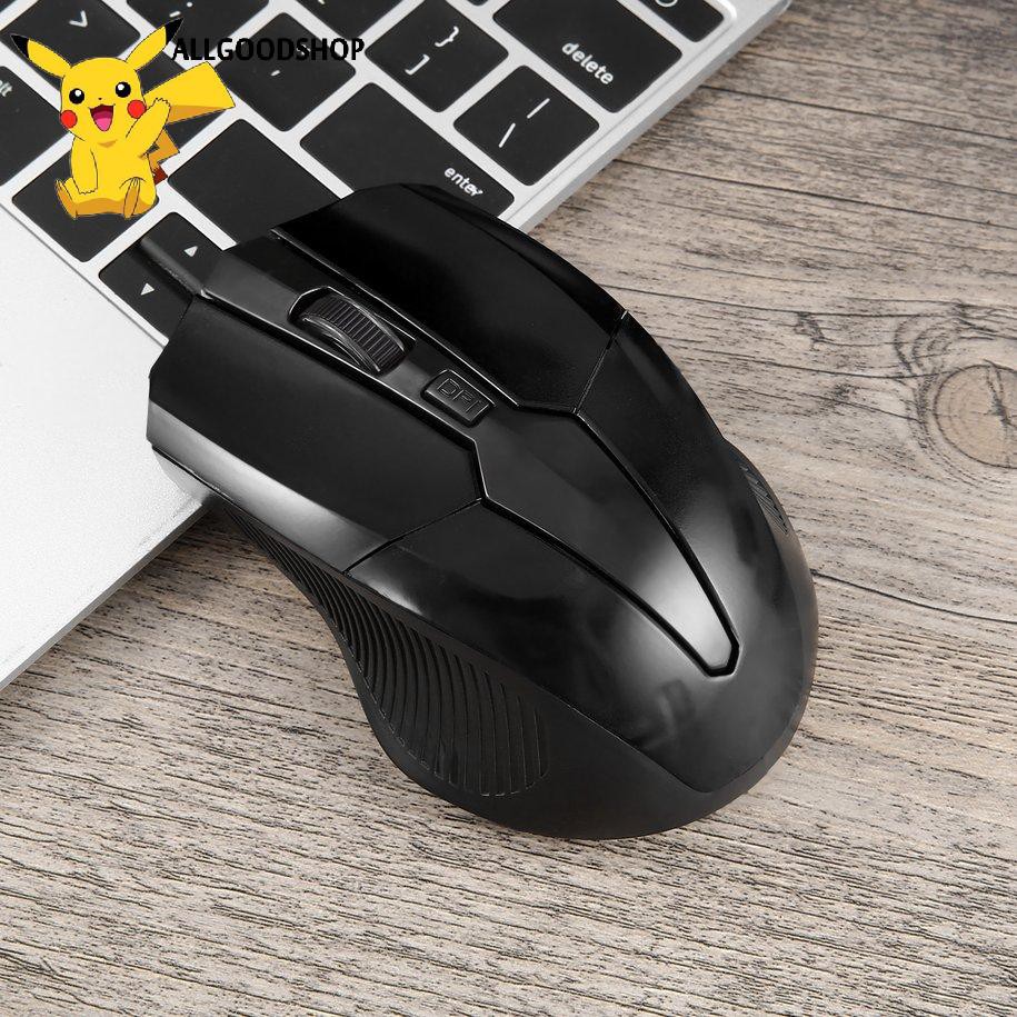 Chuột không dây đen-2.4 GHz USB 2.0 Mouse for PC Laptop