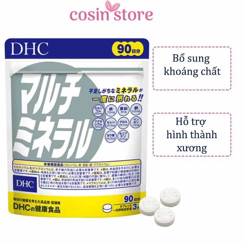 Viên Uống Khoáng Tổng Hợp DHC Multi Minerals 270 Viên 90 Ngày Dùng