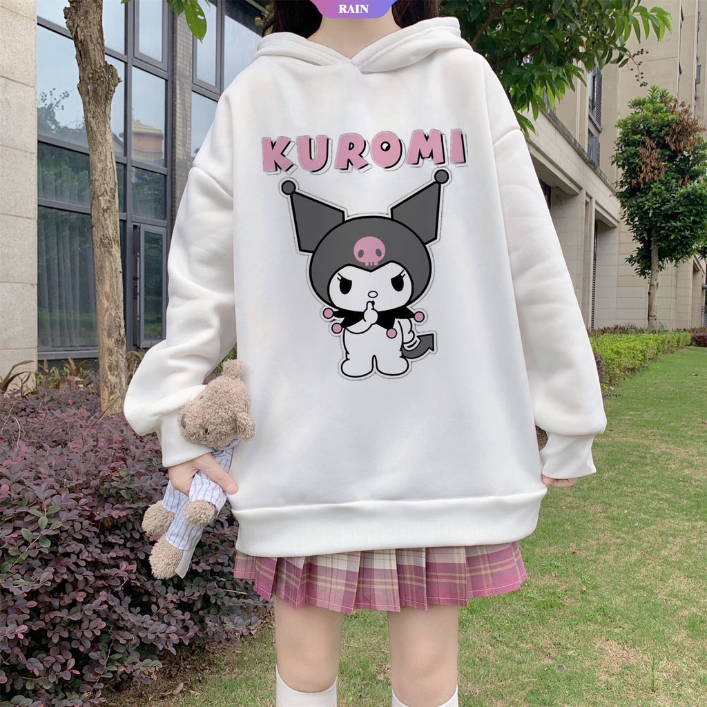Áo Hoodie Tay Dài In Hình Sanrios Kuromi Dễ Thương Thời Trang Mùa Thu 2022 Cho Nữ