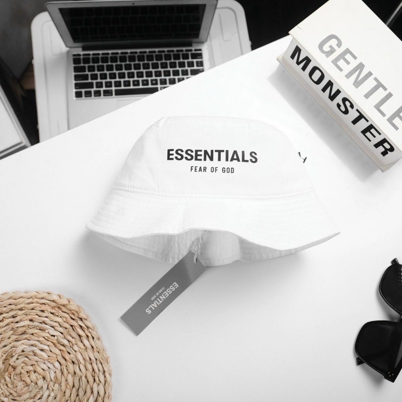 Nón bucket nam, mũ tai bèo in chữ ESSENTlALS phong cách đơn giản, chất siêu đẹp