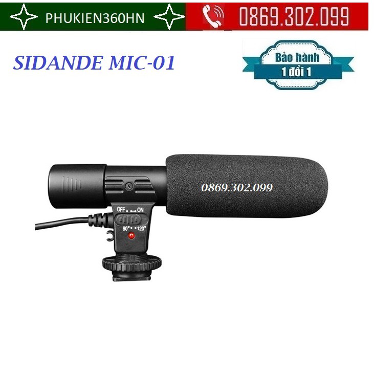 [Mã 155ELSALE giảm 7% đơn 300K] Micro thu âm Sidande MIC-01