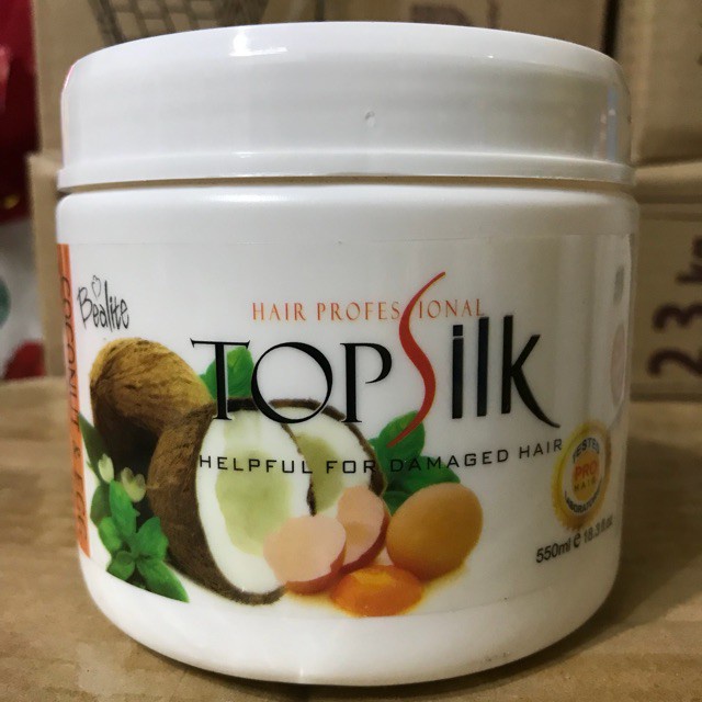 Kem ủ tóc TOPSILK tinh chất dừa và bưởi 550ml